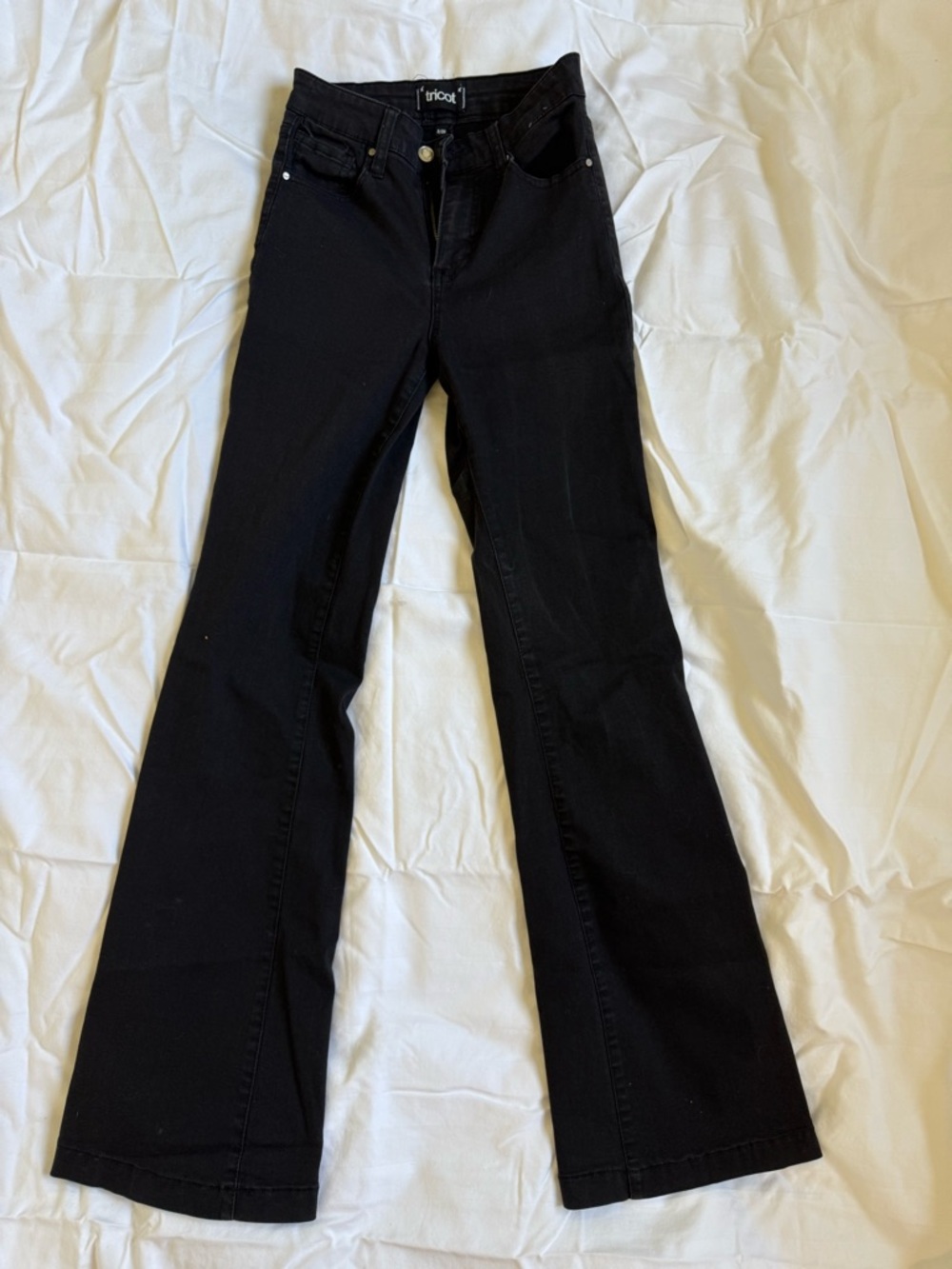 Women’s Tricot Black Flare Jeans